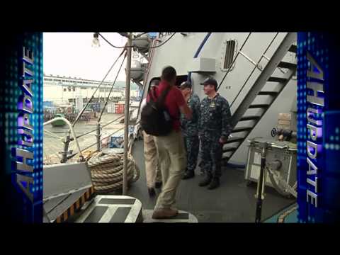 SECNAV Holds All-Hands Call Aboard USS Mustin