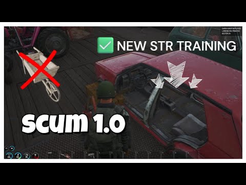 SCUM 1.0 - STRENGTH and CON Training; AFK 15mins