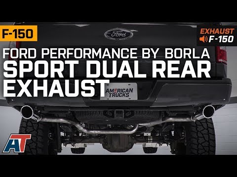 2015-2018 F150 Ford Performance by Borla Sport Dual Rear Exit Exhaust Sound Clip & Install