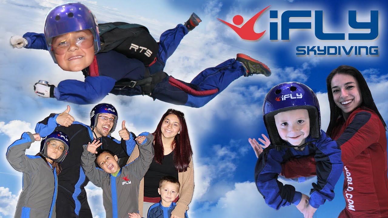 KIDS GO INDOOR SKYDIVING!! FUNnel Vision Competition @ iFly Dallas, TX (CHALLENGE? Who Flew Better?)