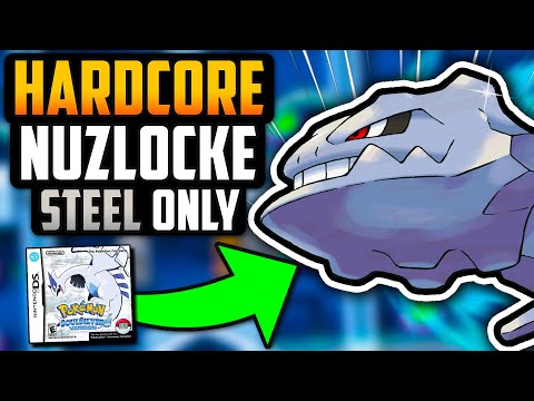CAN I BEAT A POKÉMON SOULSILVER HARDCORE NUZLOCKE WITH ONLY STEEL TYPES!? (Pokémon Challenge)