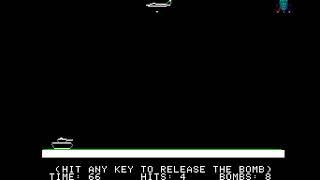 Apple II Game: Bomber (1978 Softape)