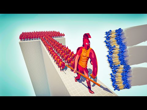 CAN 100x SPARTANS CROSS THE BRIDGE? - Totally Accurate Battle Simulator TABS