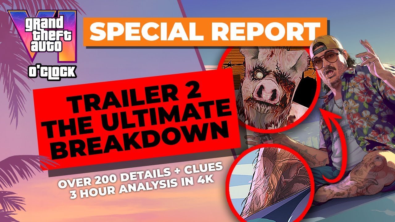 GTA 6 Trailer 2 - The ULTIMATE breakdown PART 1 + 2 in 4K - GTA VI O'clock - YouTube