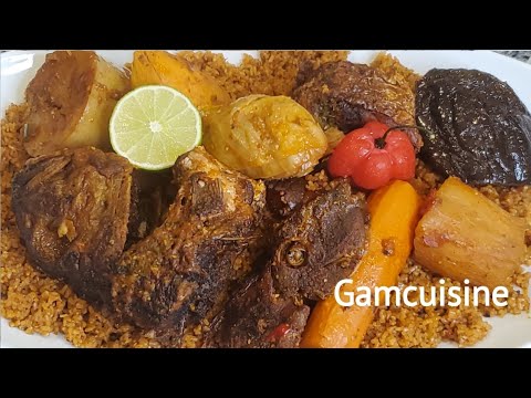 Thiebou Dienne bou honha [[ Benachin bou honha]] Red Jollof Rice with Fish Recipe