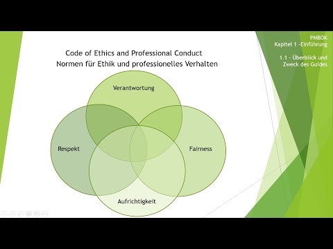 Projektmanagement PMBOK Einführung Kapitel 1.1 - Überblick und Zweck