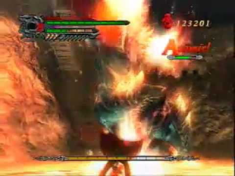 Devil May Cry 4 - Berial Boss Fight Mission 16 Dante *NO DAMAGE* Stylish kill.