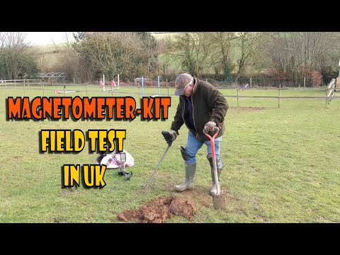 Magnetometer Kit field testing in UK! Probus Maximus by metal detectorist Cliff