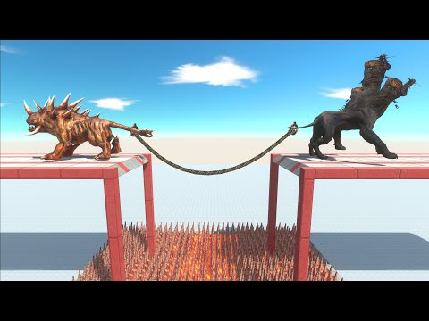 Fantasy Animals of Arbs & Infernal units Battle in Tug of war - Animal Revolt Battle Simulator