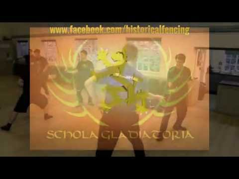 A military sabre drill class at Schola Gladiatoria SG1 in Ealing, West London