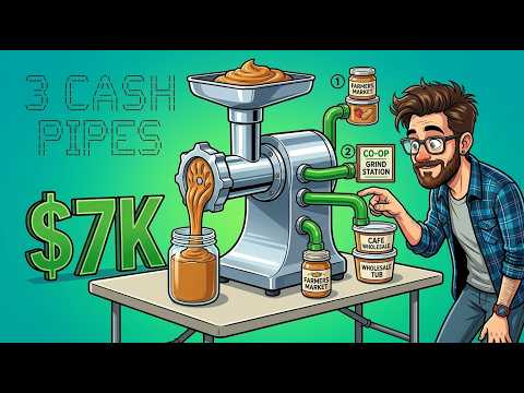 Nut Butter Business: One Machine, Three Revenue Streams, $7K/Month