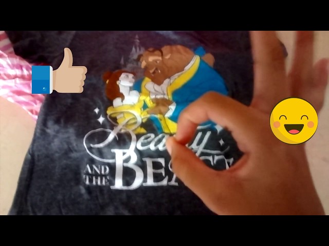 Vídeo relacionado con Disney La Bella Y La Bestia Floral Silhouette - Camiseta Camiseta