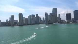 preview picture of video 'Miami & Leaving Port of Miami'