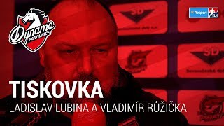TISKOVKA | Hlavní trenér LADISLAV LUBINA po výhře v Chomutově TISKOVKA | Hlavní trenér LADISLAV LUBINA po výhře v Chomutově