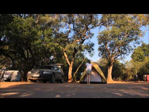 Into the world 2015 - Setting up our tent at Kruger campsite (Timelapse)