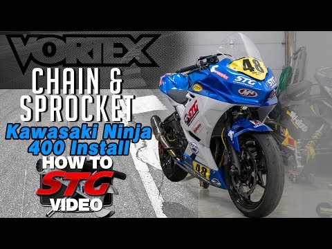 Kawasaki Ninja 400 Vortex Race Chain and Sprockets Install | Sportbike Track Gear