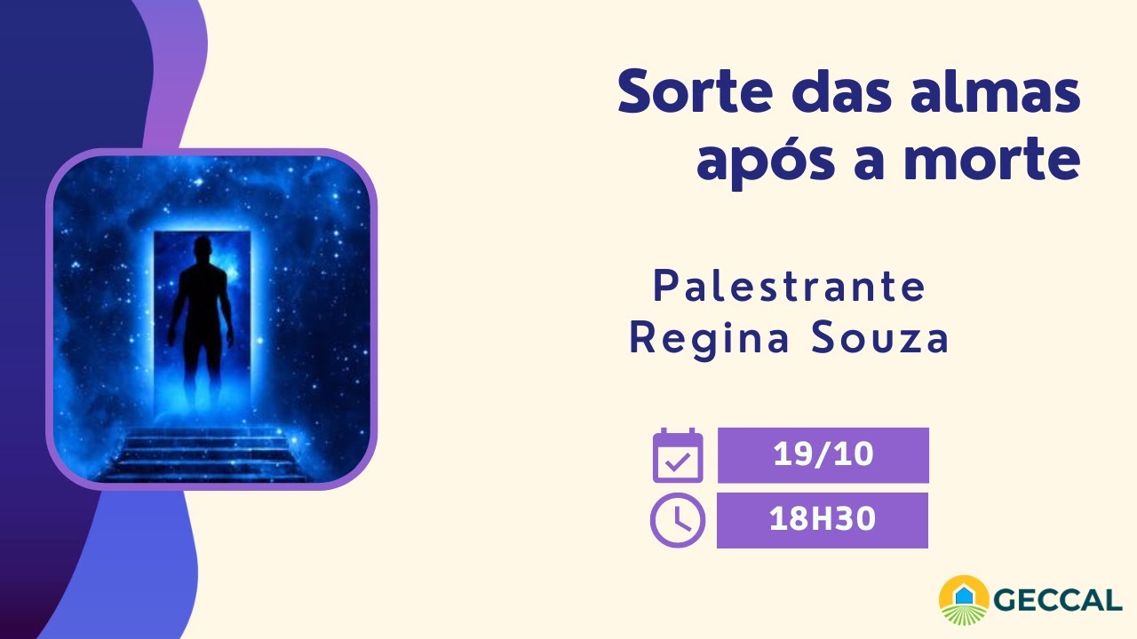 Sorte das almas após a morte - Regina Souza | Palestra