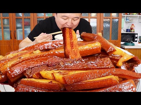 15 catties of pork belly, Ah Qiang makes "handle meat", fat but not greasy, mouth full of oil!