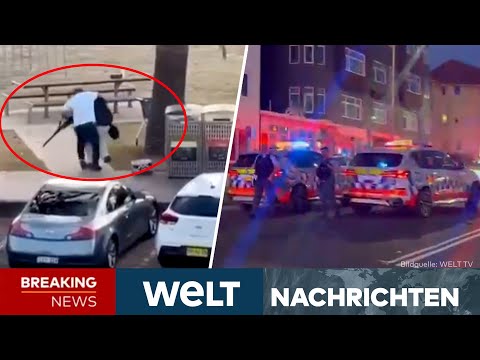 ANSCHLAG IN SYDNEY: Schüsse bei Chanukka-Fest am Bondi Beach! Mindestens zehn Tote | WELT LIVE