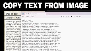 How to Extract Text from Images Windows 10/11 | Copy Text from Image