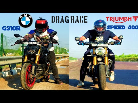 Thumbnail for TRIUMPH SPEED 400 VS BMW 310R | DRAG RACE| 🔥MOST EPIC RACE by BMW