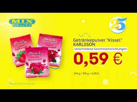 Getränkepulver "Kissel" - KARLSSON // Top Angebote Mix Markt 20.06.-25.06.2022