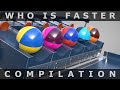Marble Run Compilation From My WHO IS FASTER Channel ️ C4D4U