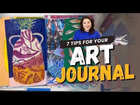 7 Art Journaling Tips from One Simple Page