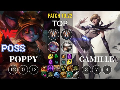 WE Poss Poppy vs Camille Top - KR Patch 10.22