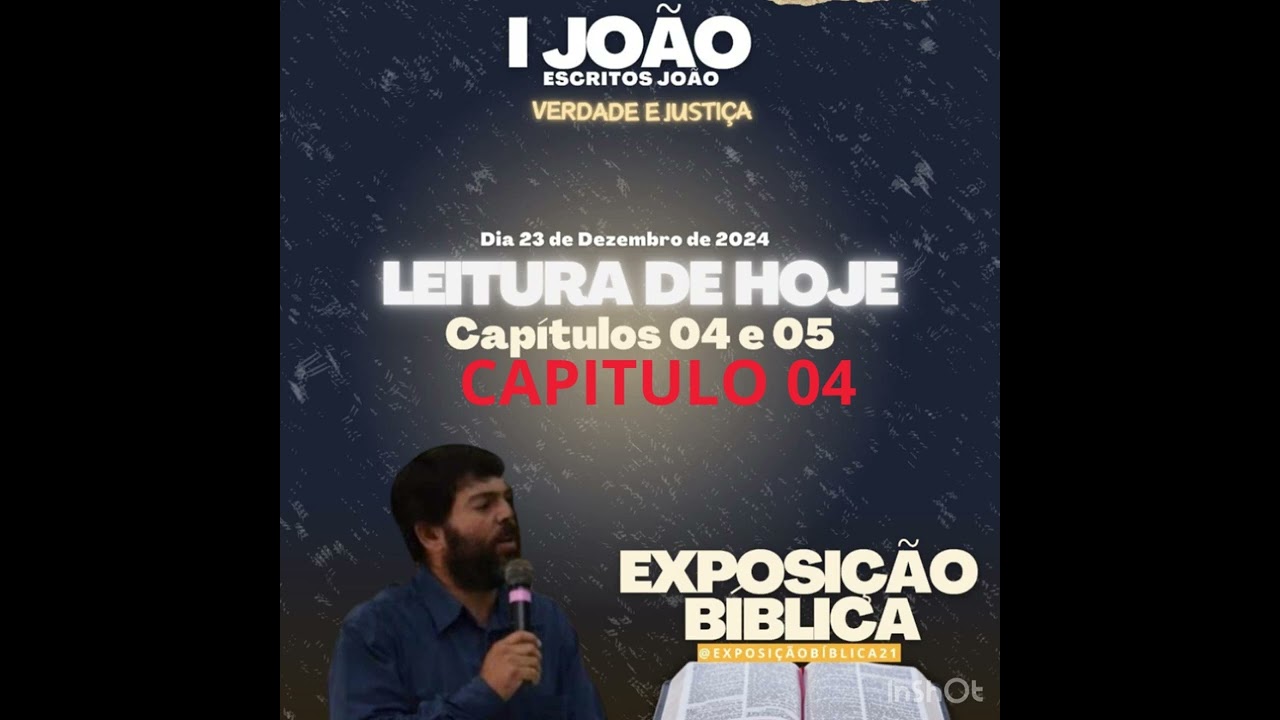 SEGUNDO DIA DE EXPOSIÇÃO DE 1* JOÃO, CAPÍTULOS 4 E 5, PROFESSOR: FABIO MACHADO.