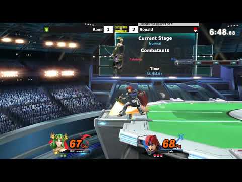 Taiyou Con Rumble 2 SSBU Losers Top 8 - Kami (Pikachu/Palutena) vs Ronald (Roy)