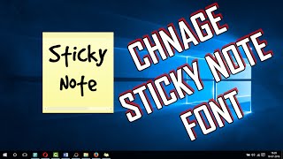 Change Default Font in Sticky Notes using Registry Editor - Windows 10 Explore