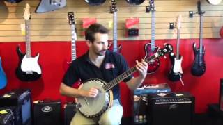 Video thumbnail for Washburn B9 Banjo Demonstration Banjo Lesson Bluegrass Old Time Folk Americana Music Lessons by JFMusicOnline