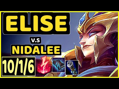 AGURIN (ELISE) vs NIDALEE - 10/1/6 KDA JUNGLE CHALLENGER GAMEPLAY - EUW