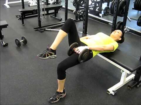 Single Leg Dumbbell Hip Thrusts