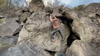 Video thumbnail of Leftovers, 7C+. Modřín