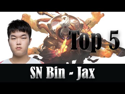 SN Bin (Jax) Top Plays - Suning Gaming vs Oh My God, LPL 2020 Summer Week 9 Highlights