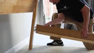Wooden Side Rail Bed Replacement Set-Up with Acme Metal Products