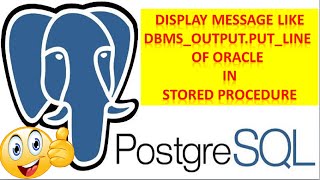 How To Display Output Message Like DBMS_OUTPUT.PUT_LINE In PostgreSQL Using PgAdmin | Learn PL/pgSQL