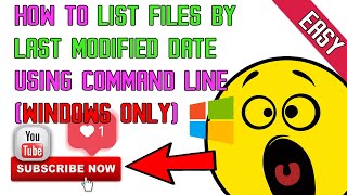 How to list out file and folder by last modified date using Windows command line Dir
