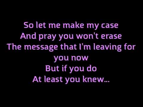 "One Phone Call" Backstreet Boys Lyrics Karaoke in a world like this