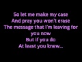 "One Phone Call" Backstreet Boys Lyrics Karaoke in a world like this