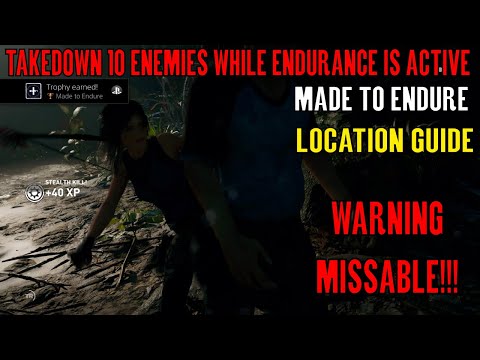 Shadow of the Tomb Raider 🏹 Made to Endure 🏹 (Heart of the Jaguar / Endurance) MISSABLE!!! Video