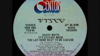 Barry White - IT&#39;S ECSTASY WHEN YOU LAY DOWN NEXT TO ME