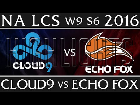 C9 vs FOX Highlights | NA LCS Week 9 Day 1 Spring 2016 S6 | Cloud 9 vs Echo Fox