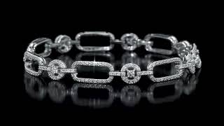 REEDS Jewelers 1ctw Diamond and White Sapphire Alternating