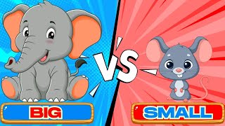 Opposite Words for Kids | Teaches Kids Antonyms Like Big and Small | Toddler Learning Video
