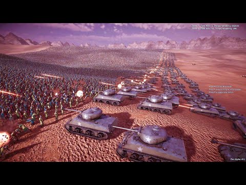 Can 100  Modern tanks defend against 1 Million Footman ? | Ultimate Epic Battle Simulator | UEBS 2