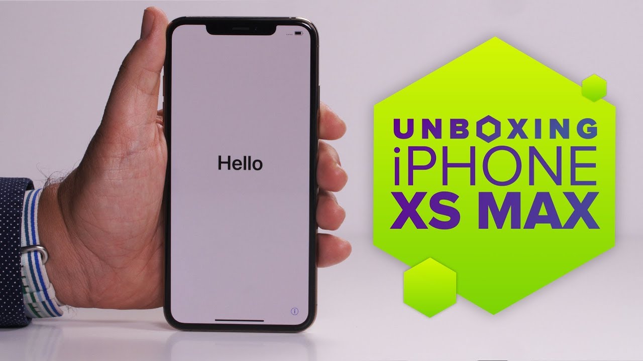 iPhone XS Max, unboxed