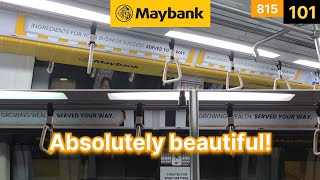 [Maybank Ads] Alstom Metropolis C830 (815) Ride: CC1 Dhoby Ghaut ➡️ CC6 Stadium